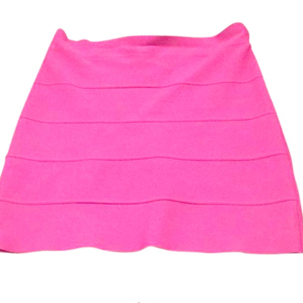 BCBG bandage hot pink skirt